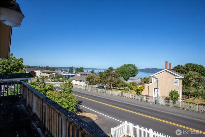 View of Anderson Island and the ferry route.
