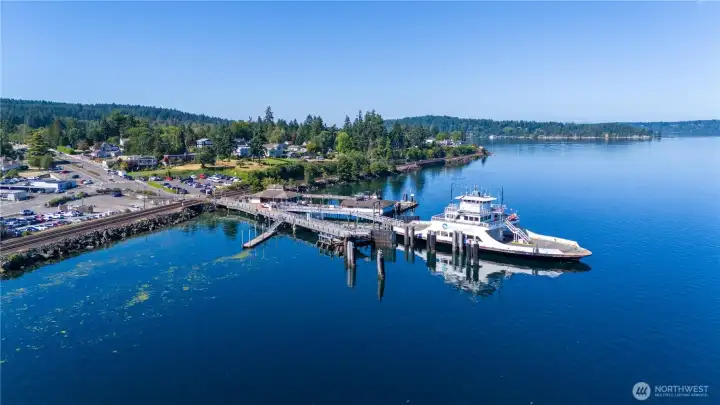 Public fishing dock at the Anderson Island ferry.