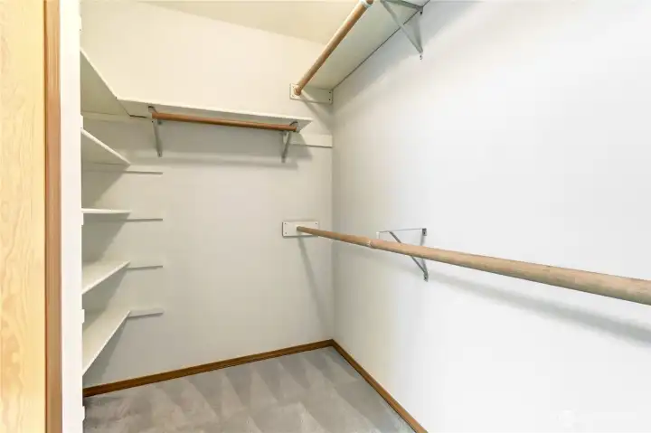 Primary walk-in closet