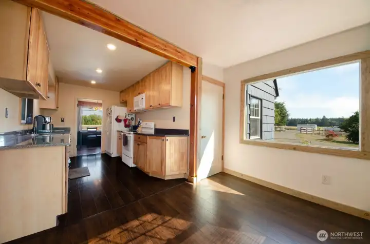 Breakfast nook off the kitchen