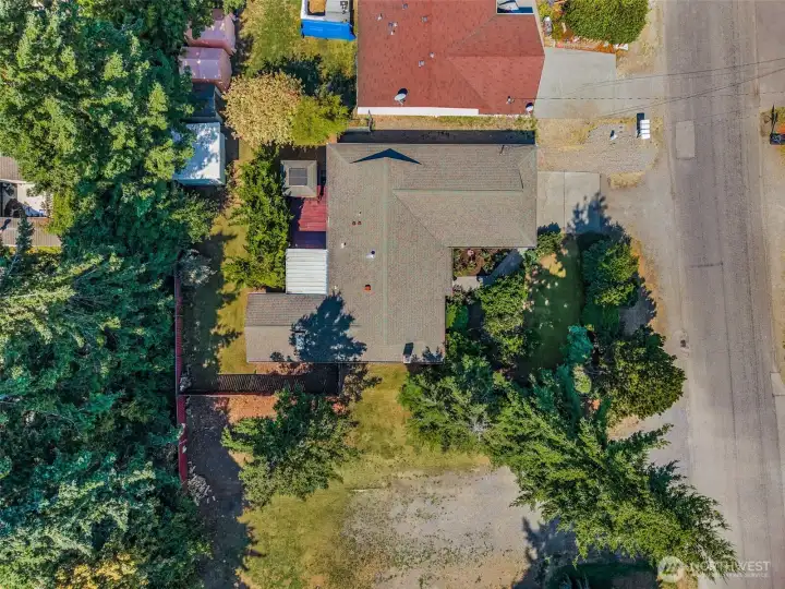 French drain system runs around the entire home and empties into the main sewer — a valuable upgrade for peace of mind and long-term protection.