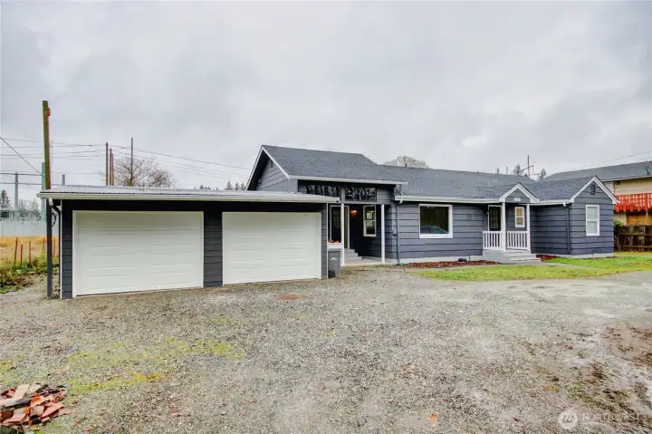 Two Car Garage with Automatic Doors