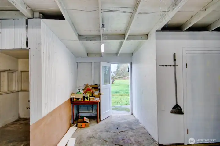 Garage with Two Storage Rooms