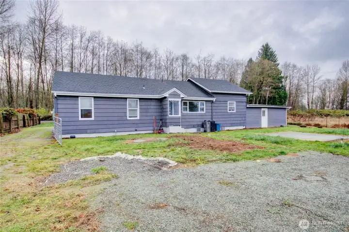 Gravel Pad in the Back Yard