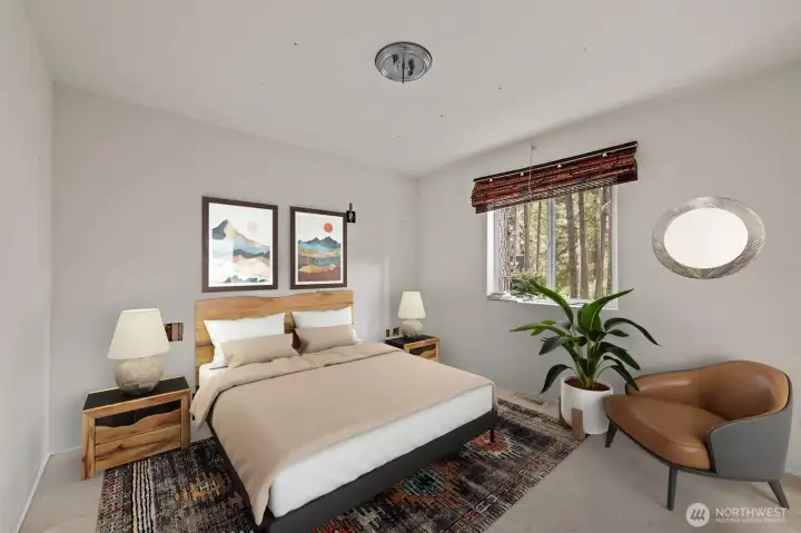 Bedroom 2 virtually staged