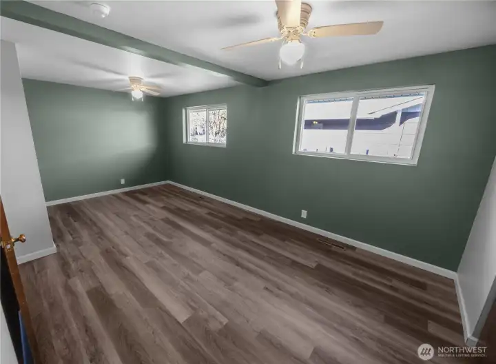 Large bedroom used to be 2 rooms!