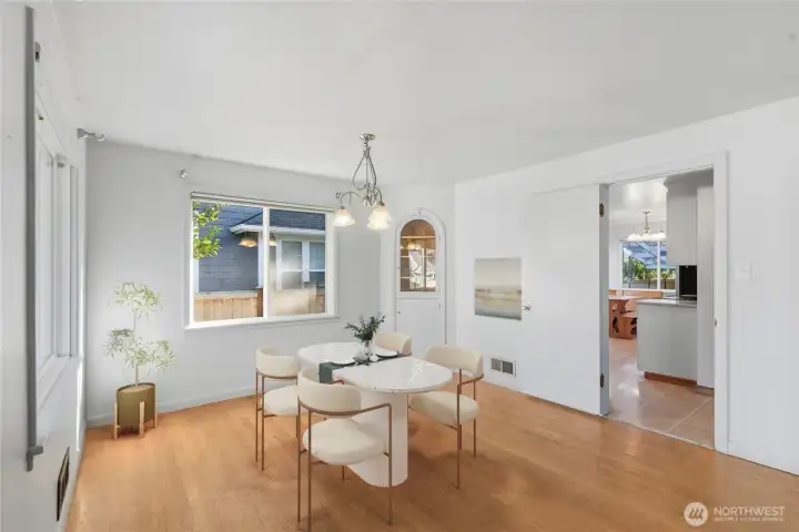 Dining Room leading to Kitchen.