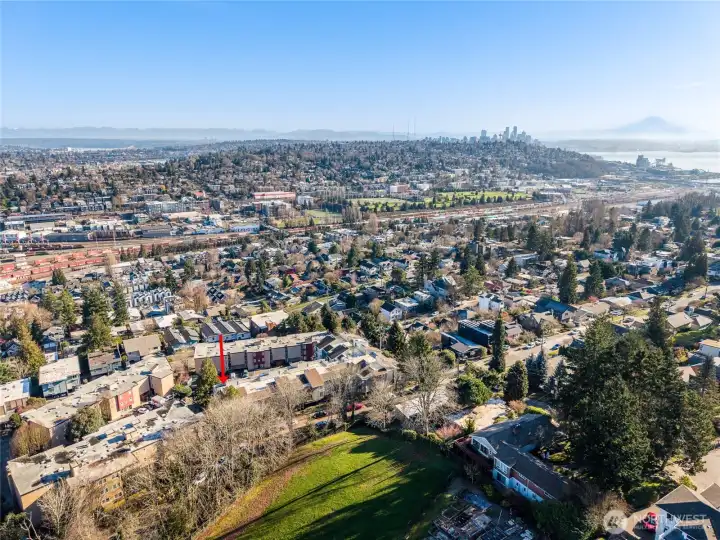 Within 5 miles of downtown Seattle