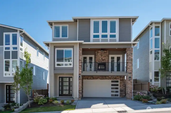 Example of the Cameo floor plan to be located at 7574 S 130th Place, Seattle WA 98178