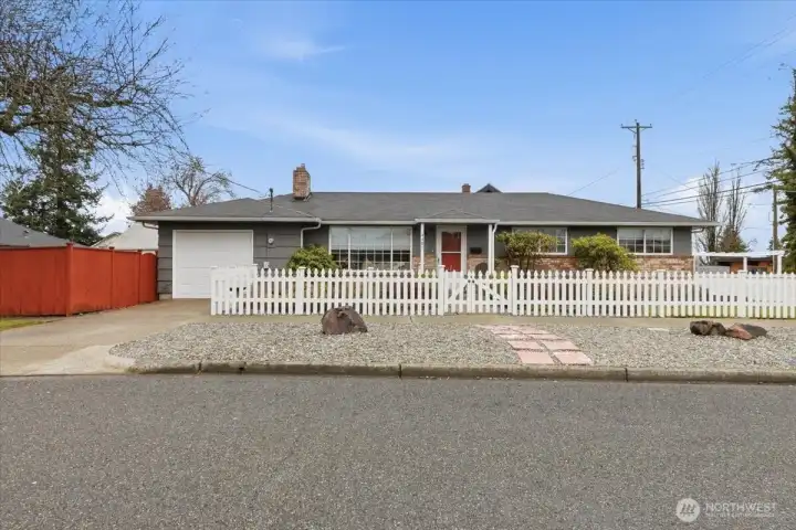 One car garage and driveway parking.