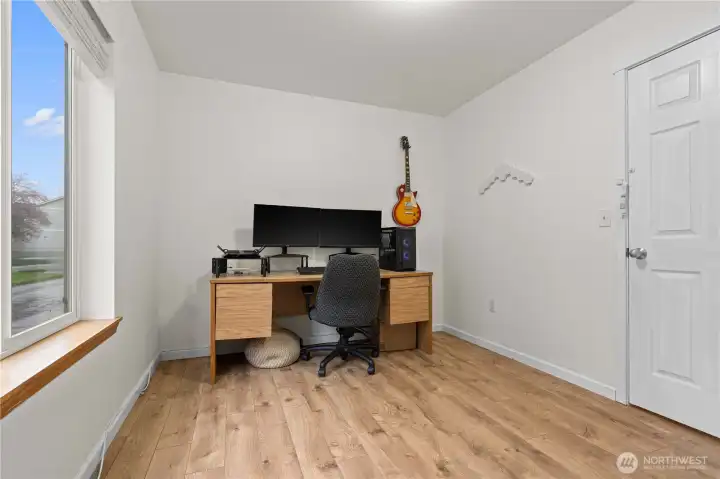 Main floor bedroom with closet.