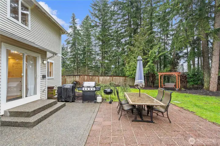 Large Patio space perfect for summer bbq's.