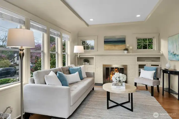 Living Room with Fireplace