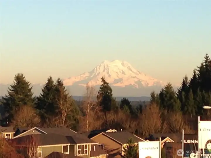 Mt. Rainier views from your side yard