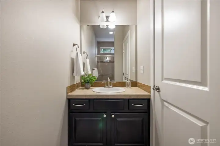 Convenient main-floor powder room