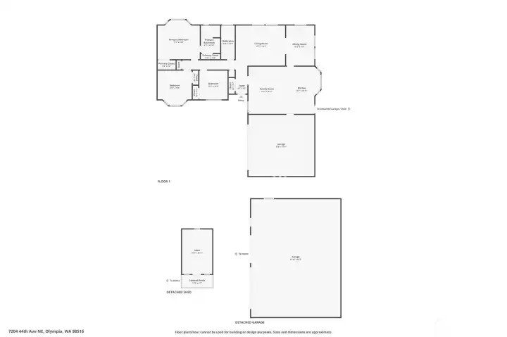 Floorplan: Home, shop, and private retreat space all in one exceptional property.
