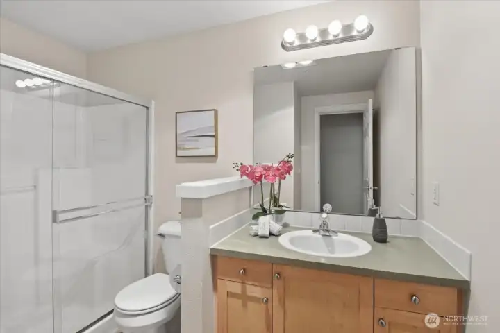 Main Bathroom off the hallway