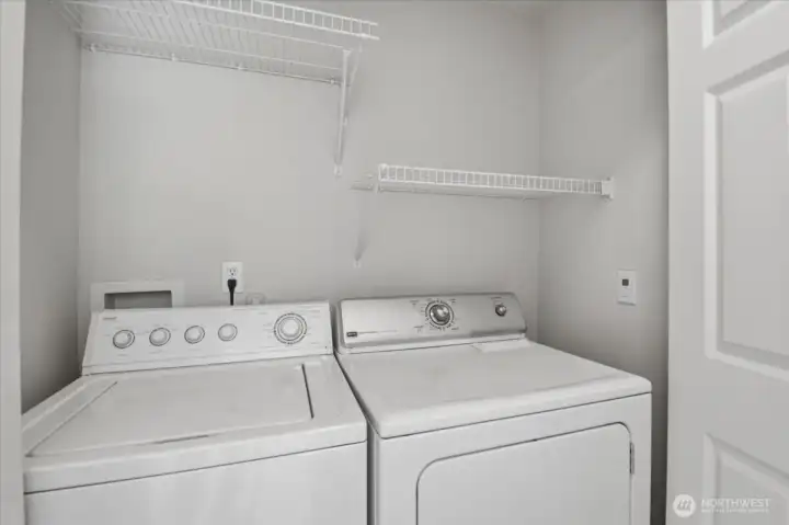 Utility Closet with Washer & Dryer in unit