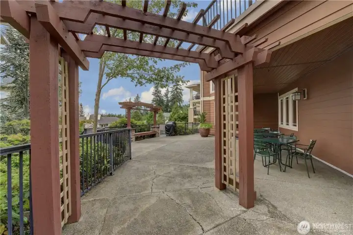 Community clubhouse outdoor space