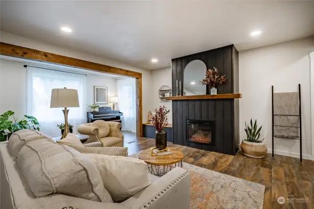 Living Room with Fireplace