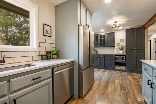 Kitchen looking at dining