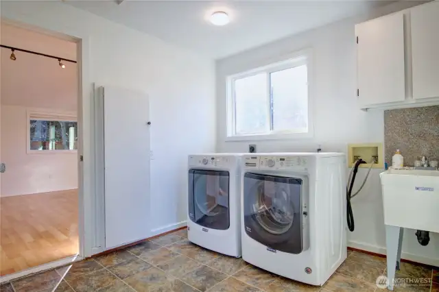 Huge laundry room/mud room with lots of storage