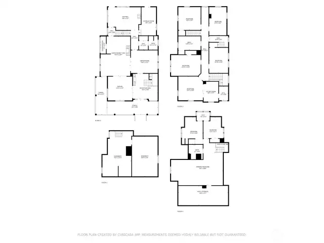 Along with this composite of all 4 floors, please reach out to the listing agents for individual floor plans representing each level of the home.