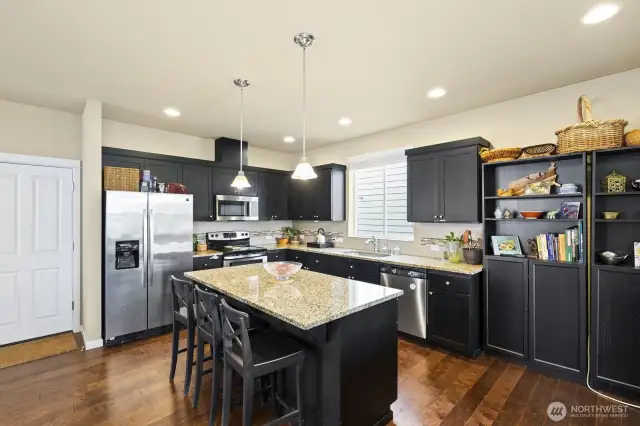 Long kitchen island,…