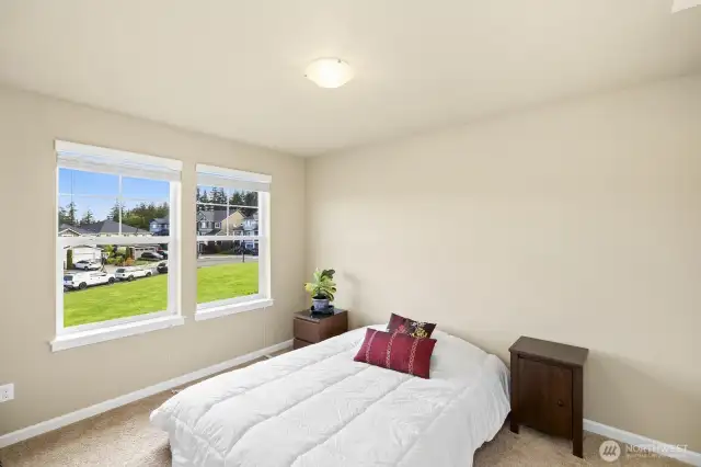 1 of the 4 bedrooms upstairs.