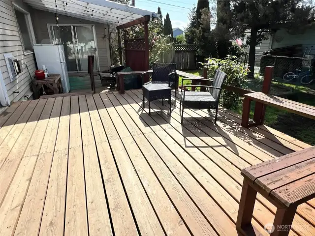 Backyard deck