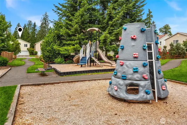 Playground looking back at the house for perspective.