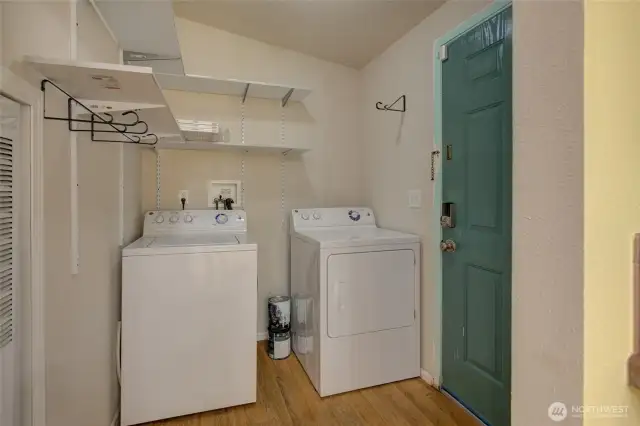 Laundry at main entrance