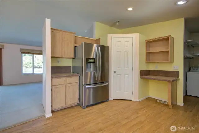 Kitchen with walk in pantry