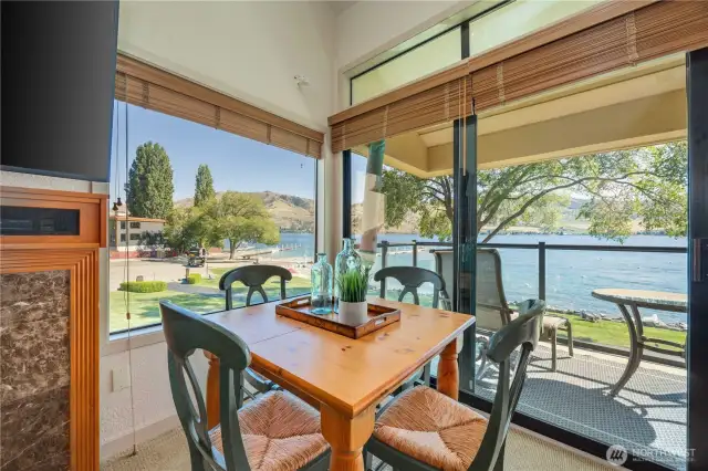 Dining area with a view!