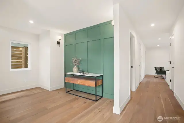 This photo is taken from the front door as you enter the home.