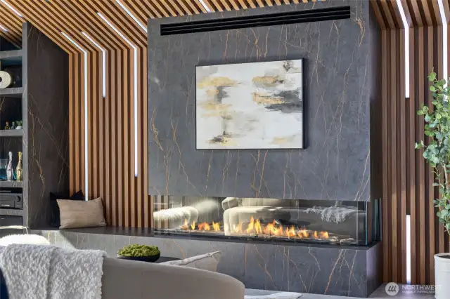 Fully customizable 4-zone lighting is controlled by an integrated panel for whatever moment you're creating.
