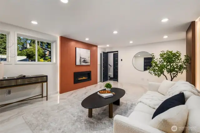 Minimalist and modern, with built-in warmth and character.