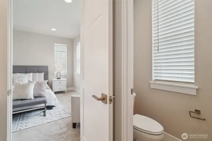 Primary bath with separate toilet room