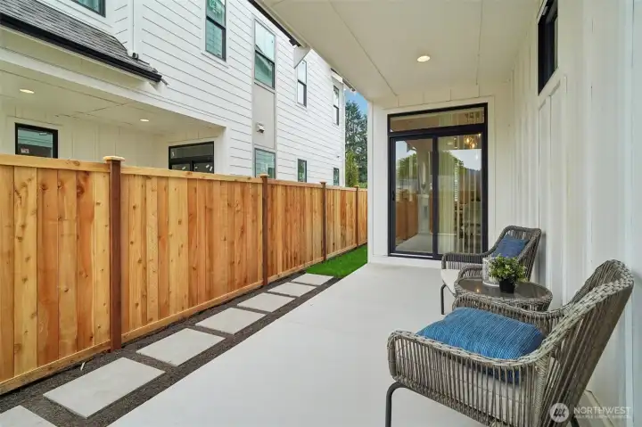 Plenty of outdoor space for a BBQ and relaxing