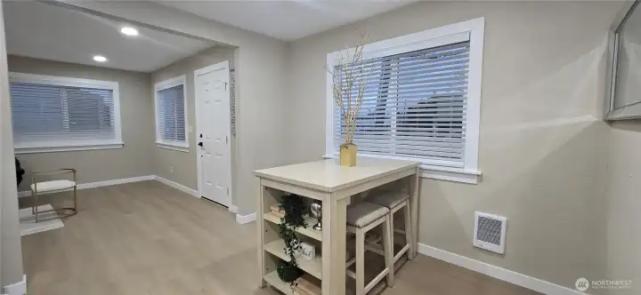 Main Home: Eating Area and Part of the Spacious Living Room