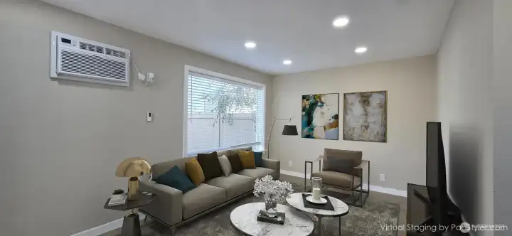 DADU: Virtually staged living room