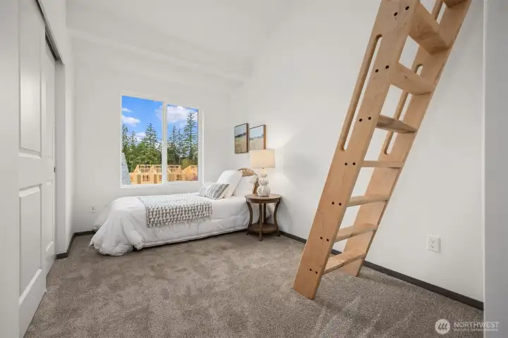 Simple, inviting, and private—perfect for visiting friends or quiet work time.