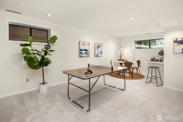 Additional bonus space - great for a game room or teen area