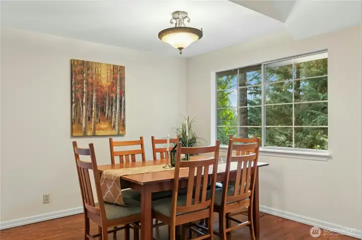 Send out the invites! The dining room will take a big table, and hold everyone for holiday dinners.