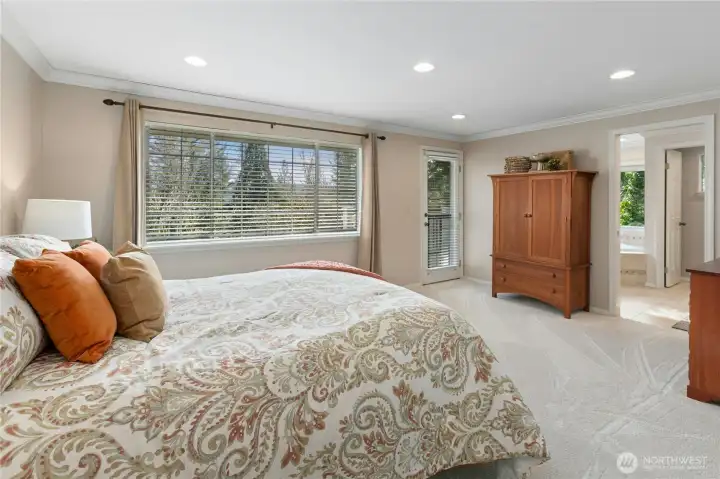 Upstairs you'll find 3 bedrooms, including this huge primary suite.