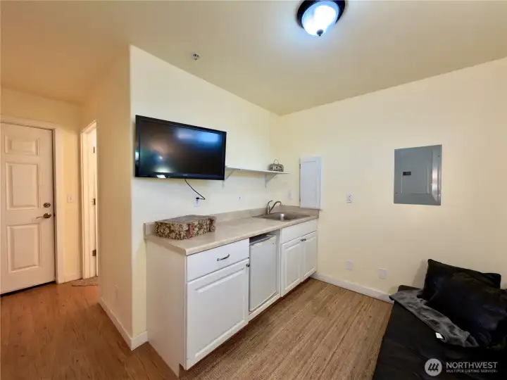 1st floor living/bedroom w/separate entrance.