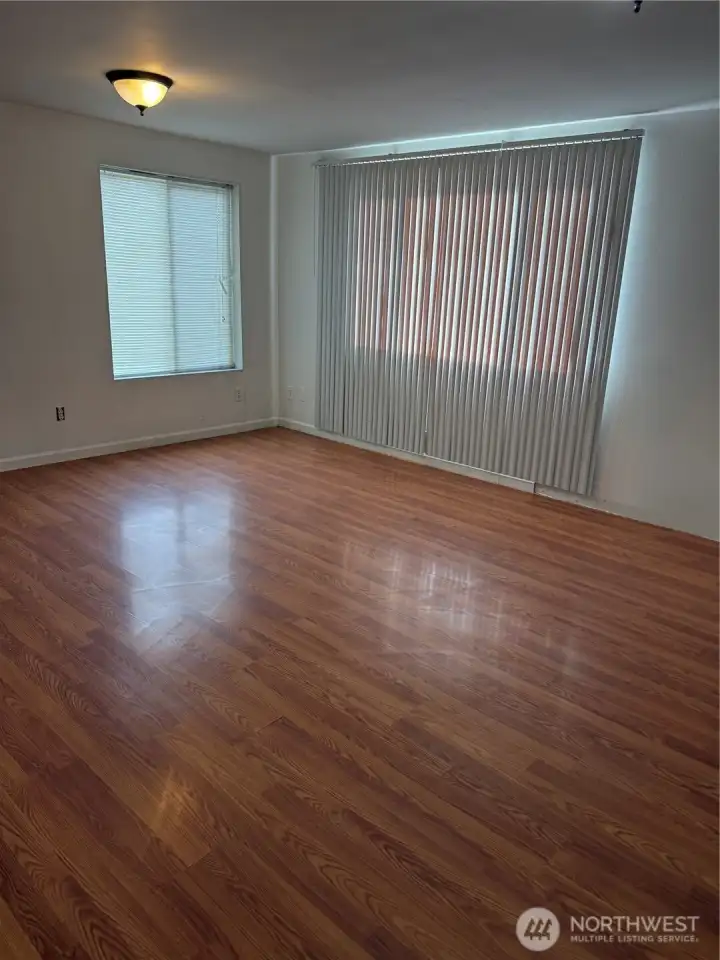 Downstairs you have the option of making this an oversized bedroom, or flex area