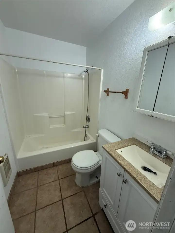 3/4 bath upstairs