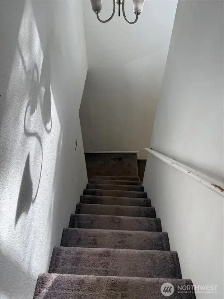 Going upstairs now