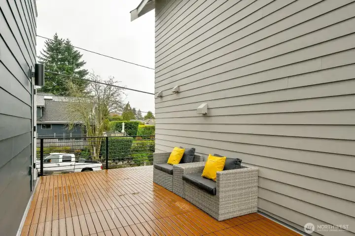 BBQ deck off the living room (don't miss the rooftop deck as well!)